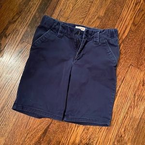 Cat & Jack boys 7 navy blue uniform shorts